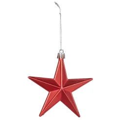 Suspension Étoile de Noël Rouge x6-Gifi Online