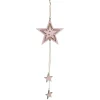 Suspension étoile rose ou sapin vert H48cm-Gifi Clearance