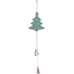Suspension étoile rose ou sapin vert H48cm-Gifi Clearance