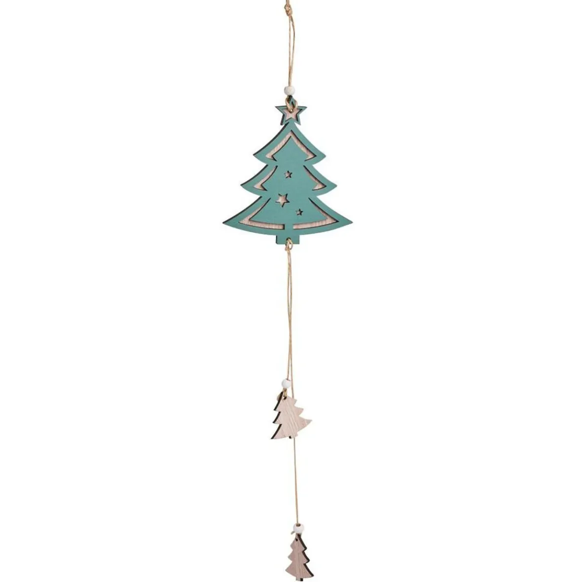 Suspension étoile rose ou sapin vert H48cm-Gifi Clearance