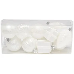 Suspensions de Noël plastique blanc-Gifi Clearance