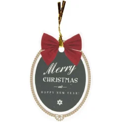 Étiquette cadeau Noël Tradition x6-Gifi Sale