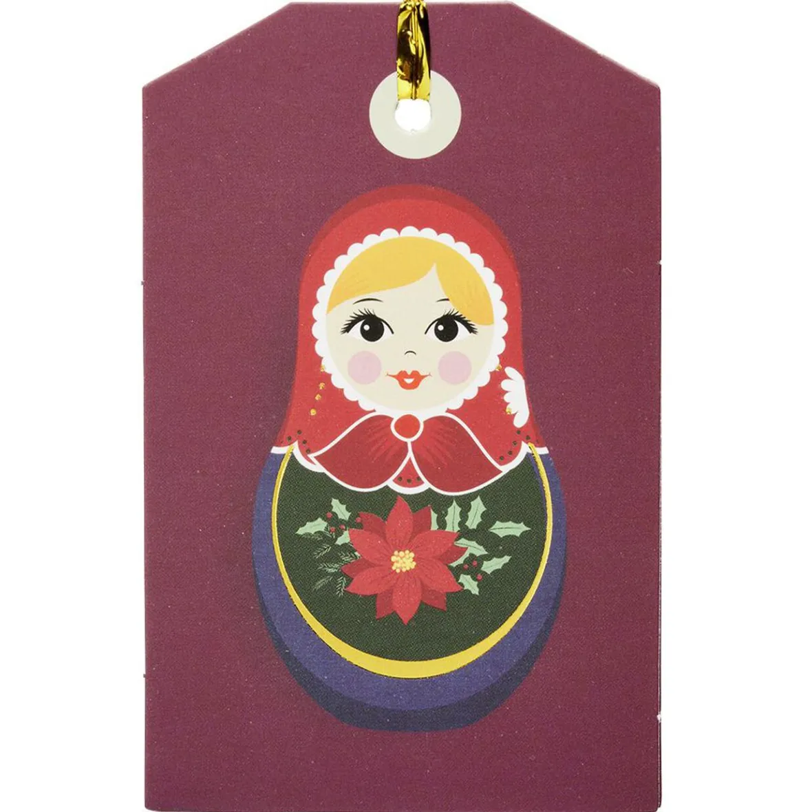 Étiquette cadeau Noël Tradition x6-Gifi