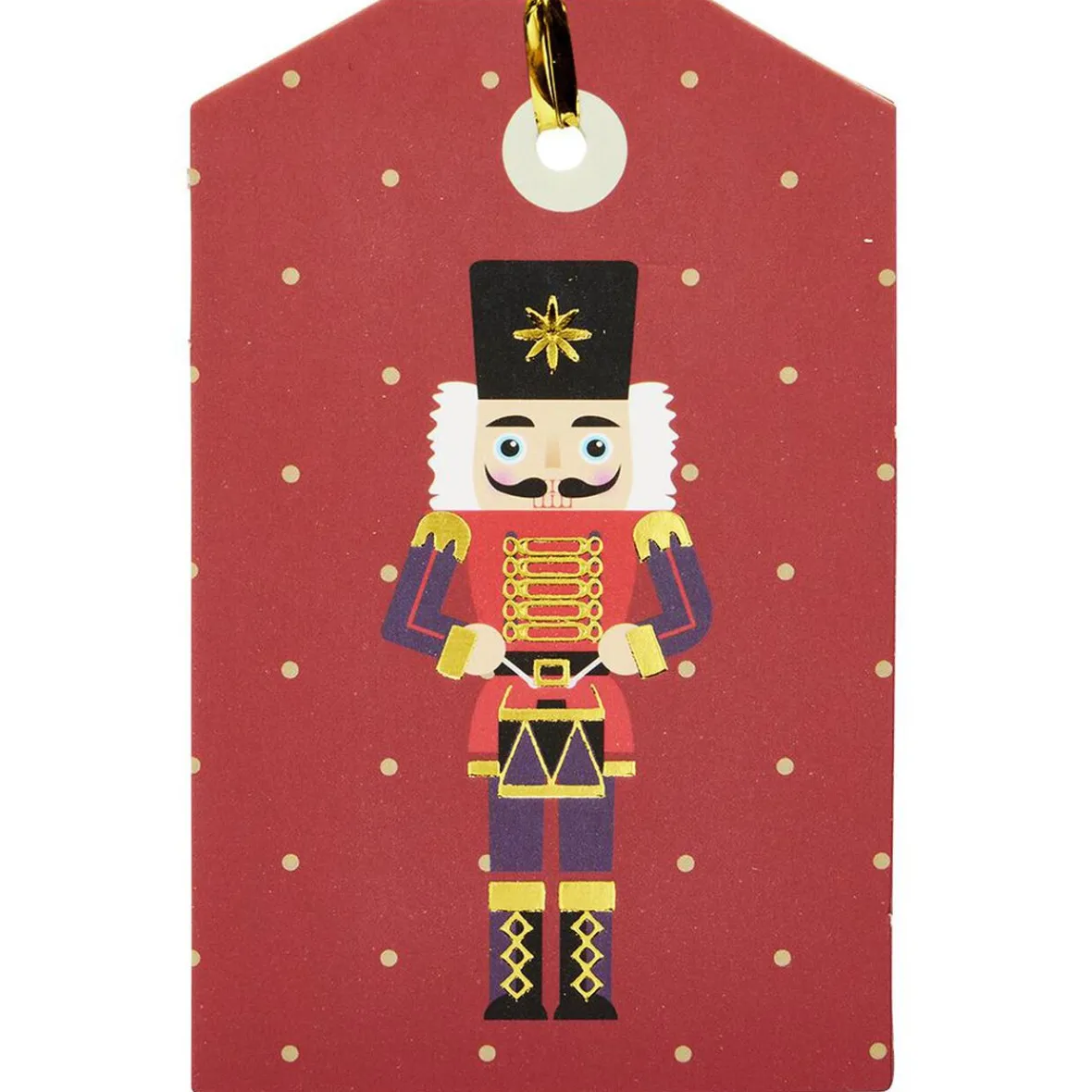 Étiquette cadeau Noël Tradition x6-Gifi