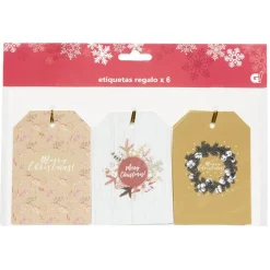 Étiquette cadeau Noël x6-Gifi Best