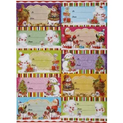 Étiquette pailletée papier cadeau x10-Gifi Sale