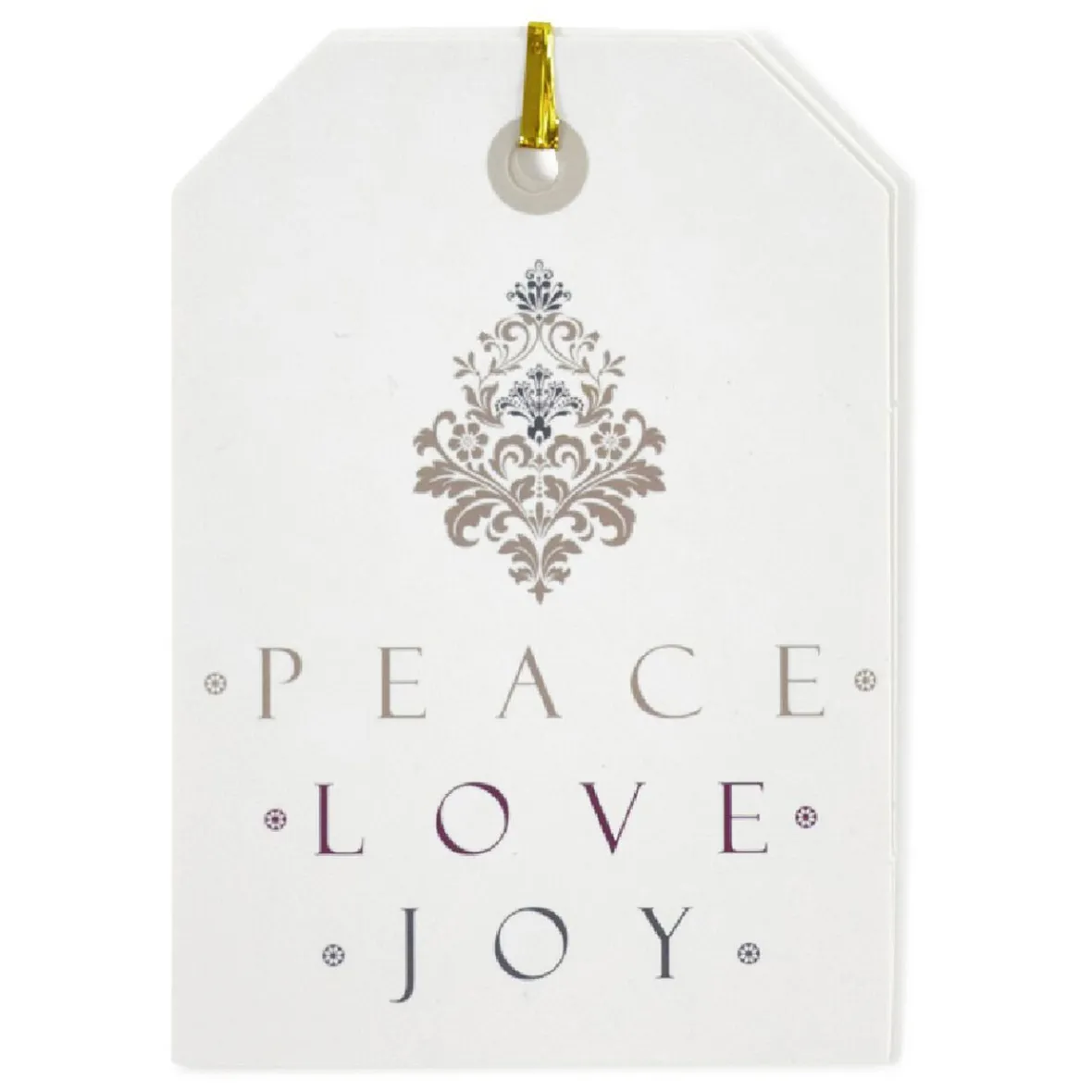 Étiquette pour paquet cadeau Noël Doré Argenté x6-Gifi Discount