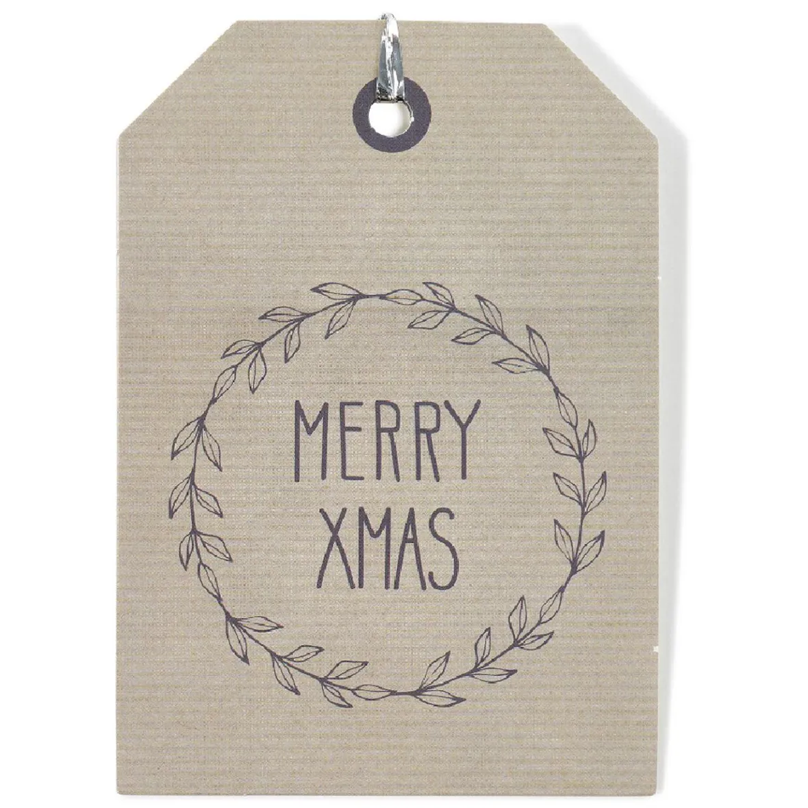 Étiquette pour paquet cadeau Noël Vert Naturel x6-Gifi New