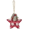 Étoile à suspendre en mousse et tissu décor tradition-Gifi Online