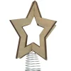 Étoile cimier tête de sapin Noël 3D bois-Gifi