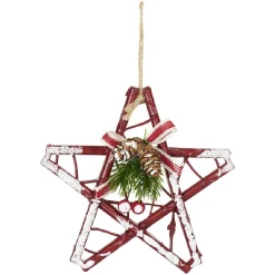 Étoile de Noël à suspendre décoration vintage-Gifi