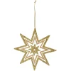 Étoile de Noël dorée en bois à suspendre-Gifi Hot