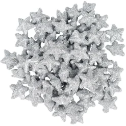 Étoile de Noël en mousse argentée à parsemer-Gifi Online