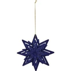 Étoile de Noël finition relief en velours-Gifi Discount