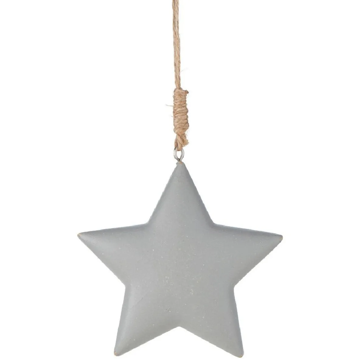 Étoile de Noël grise en bois avec effet béton à suspendre-Gifi Best