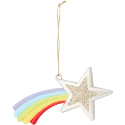 Étoile filante à suspendre multicolore L11xH6cm-Gifi Clearance
