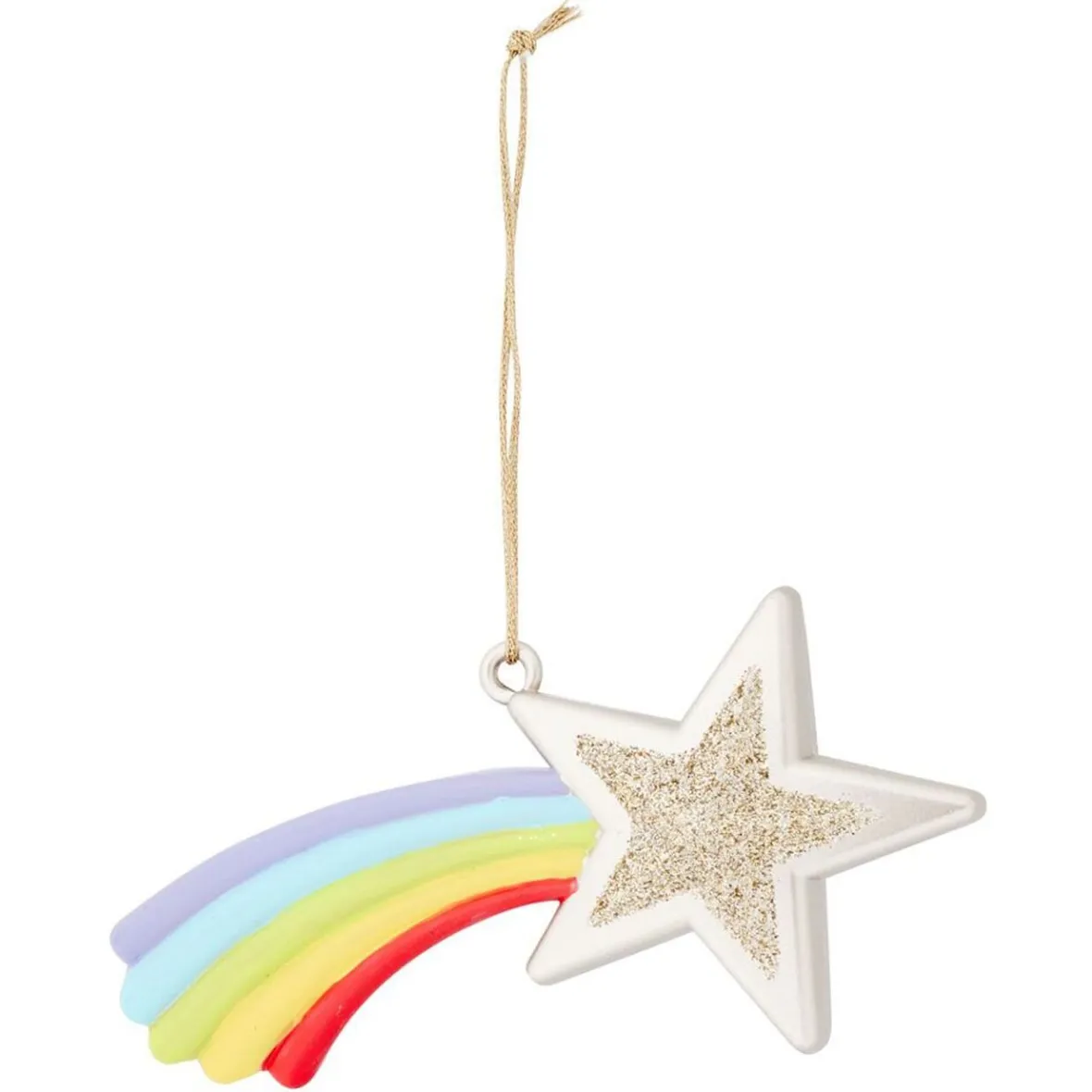 Étoile filante à suspendre multicolore L11xH6cm-Gifi Clearance
