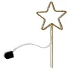 Étoile lumineuse à planter 12LED blanc chaud H25cm-Gifi Best