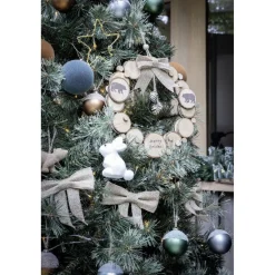 Étoile lumineuse à planter 12LED blanc chaud H25cm-Gifi Best