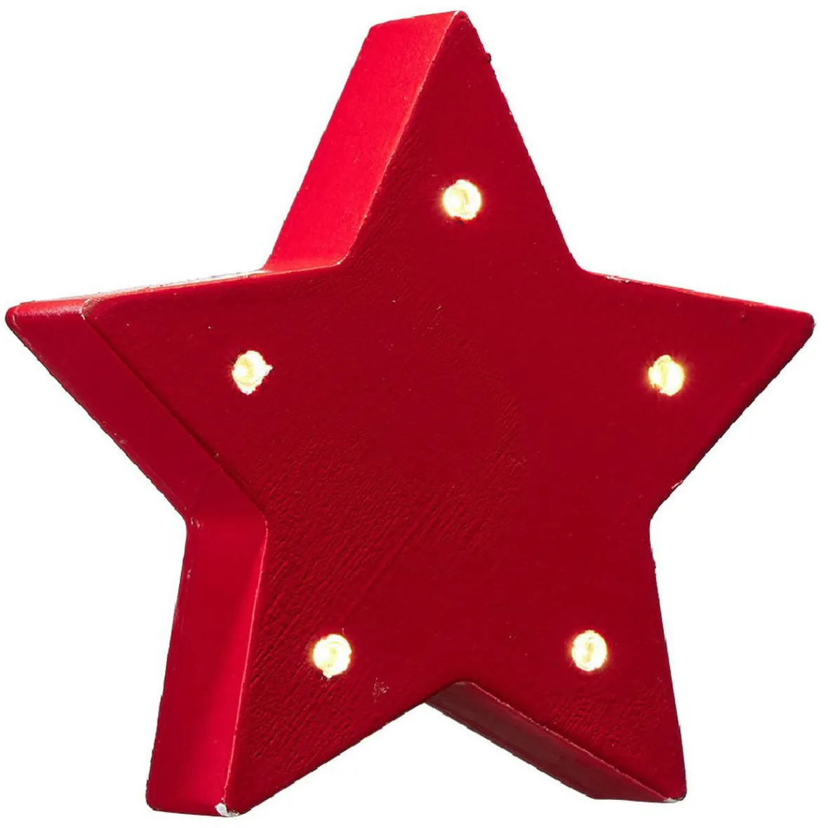 Étoile lumineuse à poser 5 LED blanc chaud-Gifi Discount