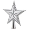 Étoile tête de sapin en plastique Gris argenté-Gifi