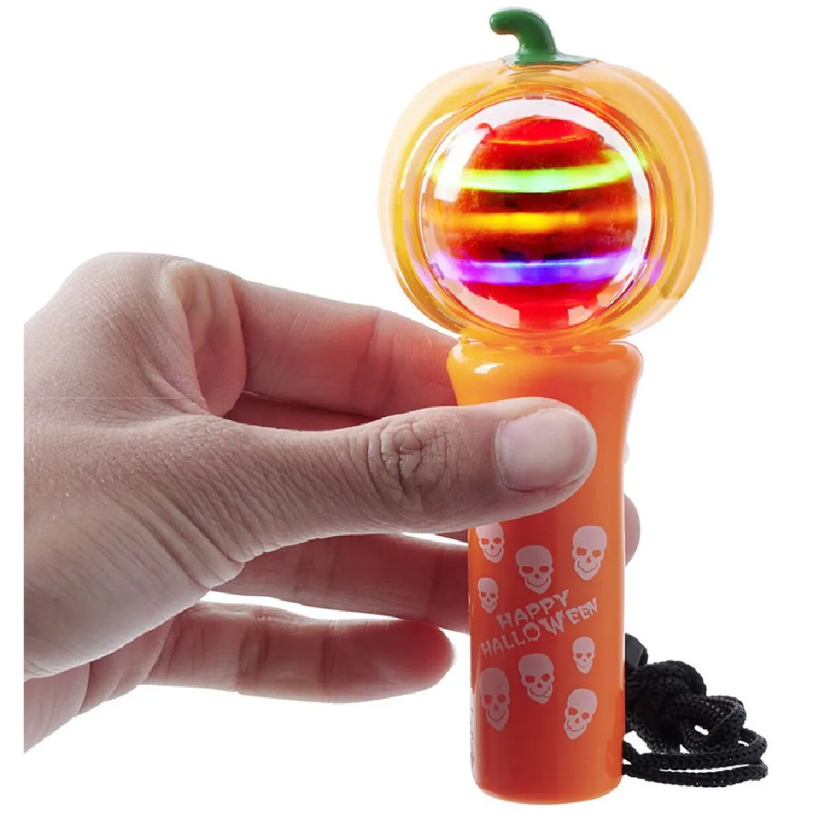 Torche tournoyante Halloween noir orange ou rose-Gifi Outlet