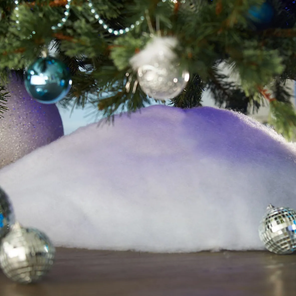 Tour de sapin blanc neige-Gifi Discount