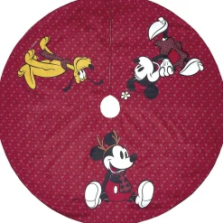 Tour de Sapin Disney Mickey Minnie Pluto rouge Ø121cm-Gifi Best