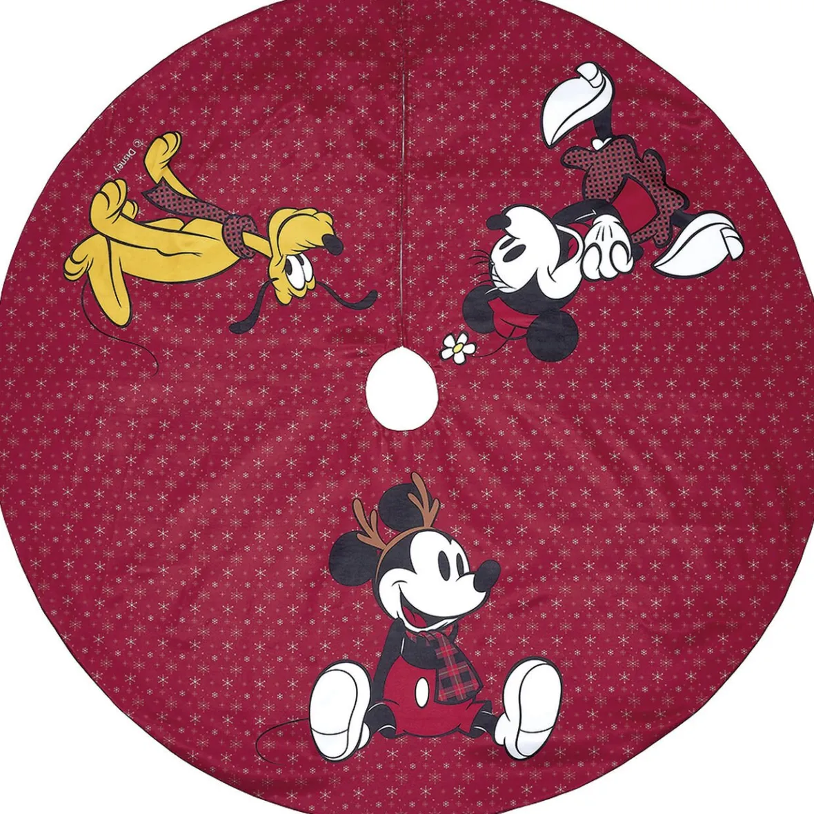 Tour de Sapin Disney Mickey Minnie Pluto rouge Ø121cm-Gifi Best