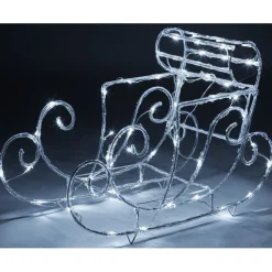 Traineau de Noël lumineux blanc XL-Gifi