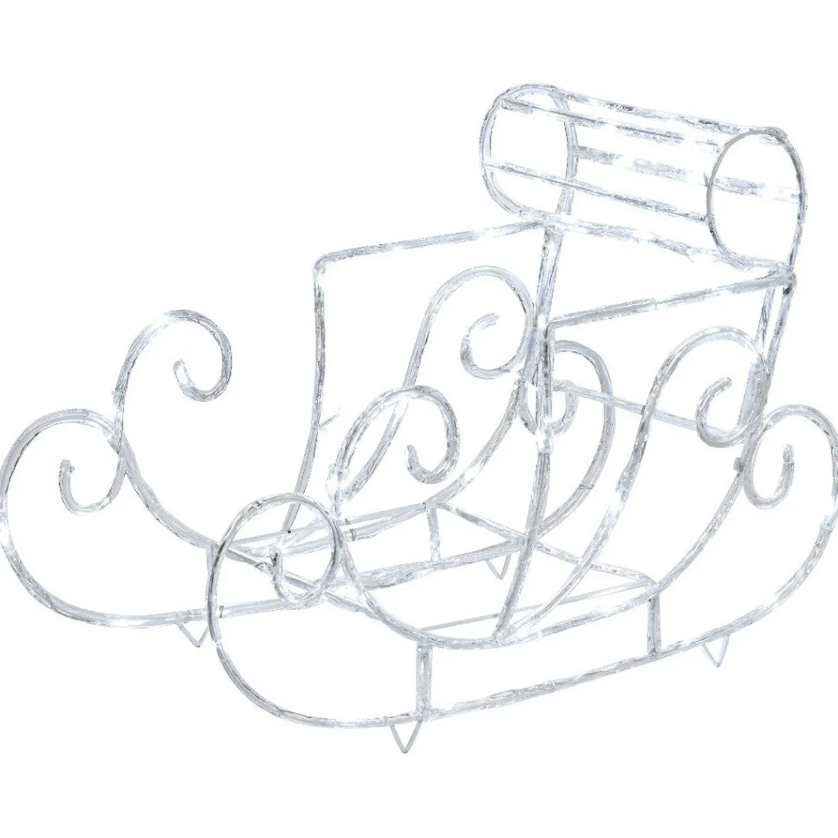 Traineau de Noël lumineux blanc XL-Gifi