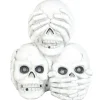 Tête de mort x 3 lumineux et sonore décoration Halloween-Gifi New