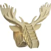 Tête de renne en bois lumineux 20 Led Blanc chaud-Gifi Outlet