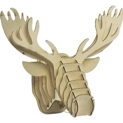 Tête de renne en bois lumineux 20 Led Blanc chaud-Gifi Outlet