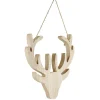 Tête de Renne mdf beige naturel à suspendre-Gifi Clearance