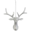 Tête de Renne pailleté argenté à suspendre-Gifi Online