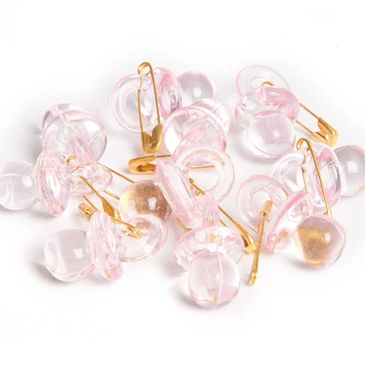Tétine à épingler rose x10-Gifi