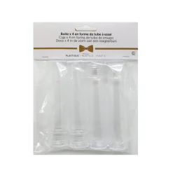 Tube à essai avec bouchon transparent x4-Gifi Hot
