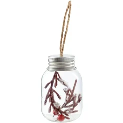 Tube de Noël en verre à suspendre-Gifi New