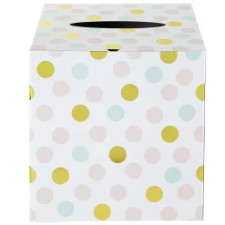 Urne d'anniversaire à poids de couleur rose, vert et doré en carton-Gifi Outlet