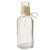 Vase soliflore verre goulot décor corde-Gifi New