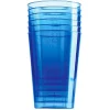 Verre en plastique bleu x 6-Gifi Online