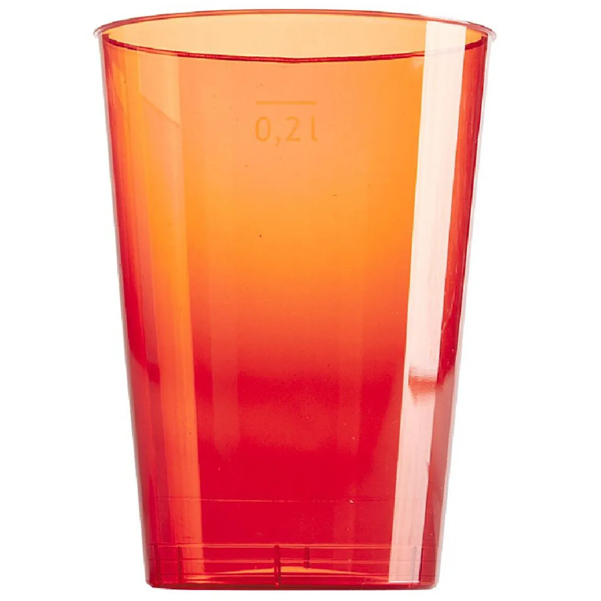 Verre en plastique rouge x 6-Gifi New