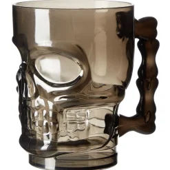 Verre plastique forme tête de mort noir Ø9,5xH12,5cm-Gifi Hot