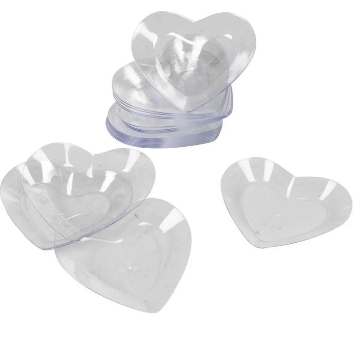 Verrine transparente forme coeur x24-Gifi Outlet