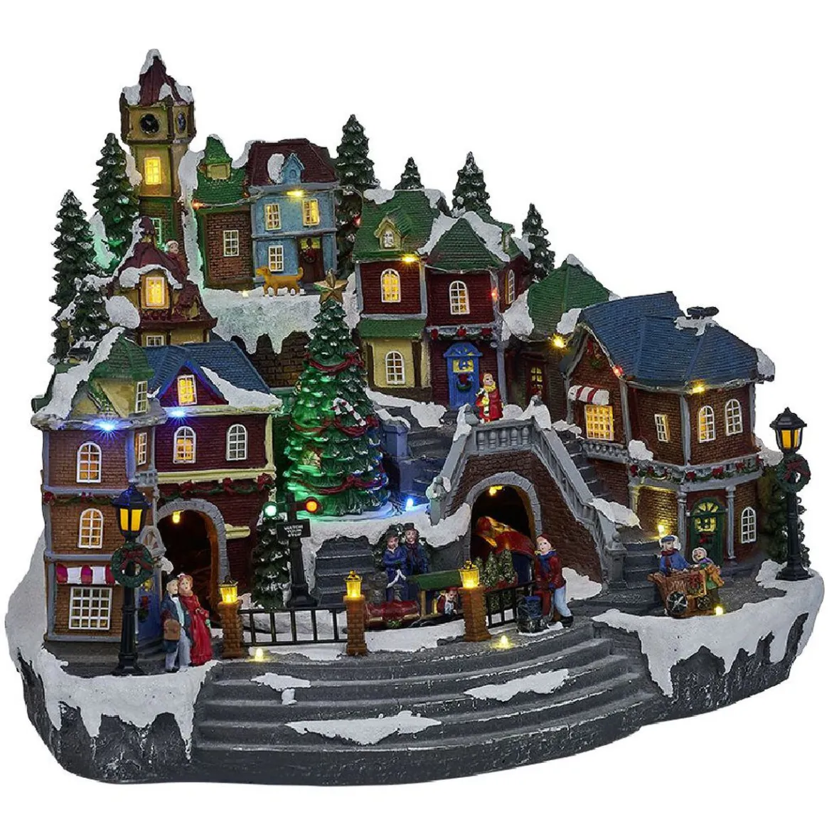 Village de Noël animé lumineux musical-Gifi Best