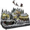 Village de Noël lumineux 42LED blanc chaudmusical et animé-Gifi New