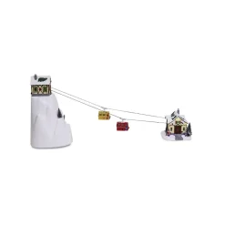 Village de Noël téléphérique animé 16 LED multicolore fixe-Gifi New