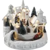 Village de Noël train lumineux et musical-Gifi Outlet