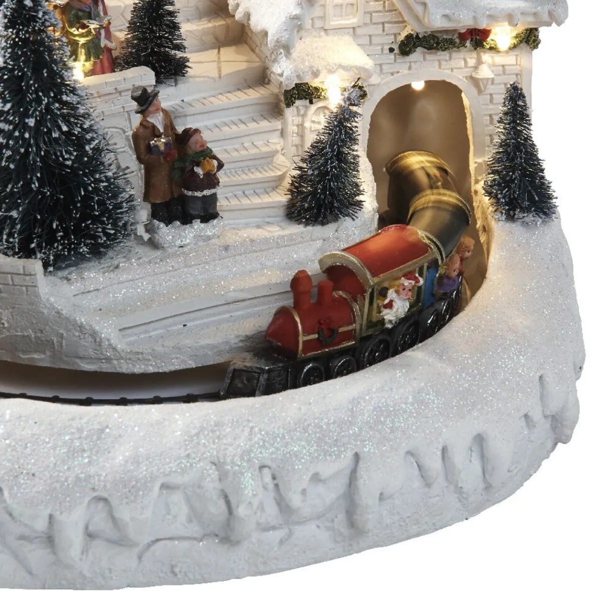 Village de Noël train lumineux et musical-Gifi Outlet